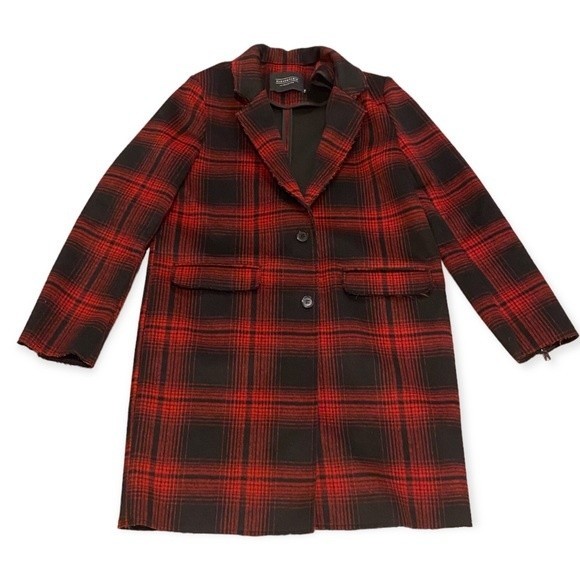 Eleven Paris Plaid Raw Edge Jacket ElevenParis - Picture 2 of 6